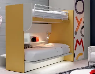 Cameretta in laccato opaco Alpha Letto a Castello F020 di Doimo Cityline