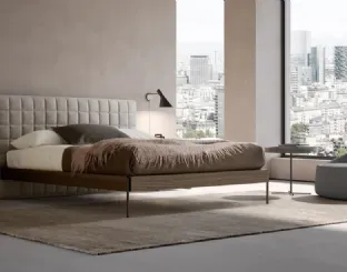 Letto matrimoniale con testiera Rubik di Adok