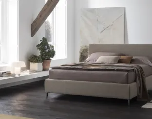 Letto in tessuto con box contenitore Benny di V&Nice
