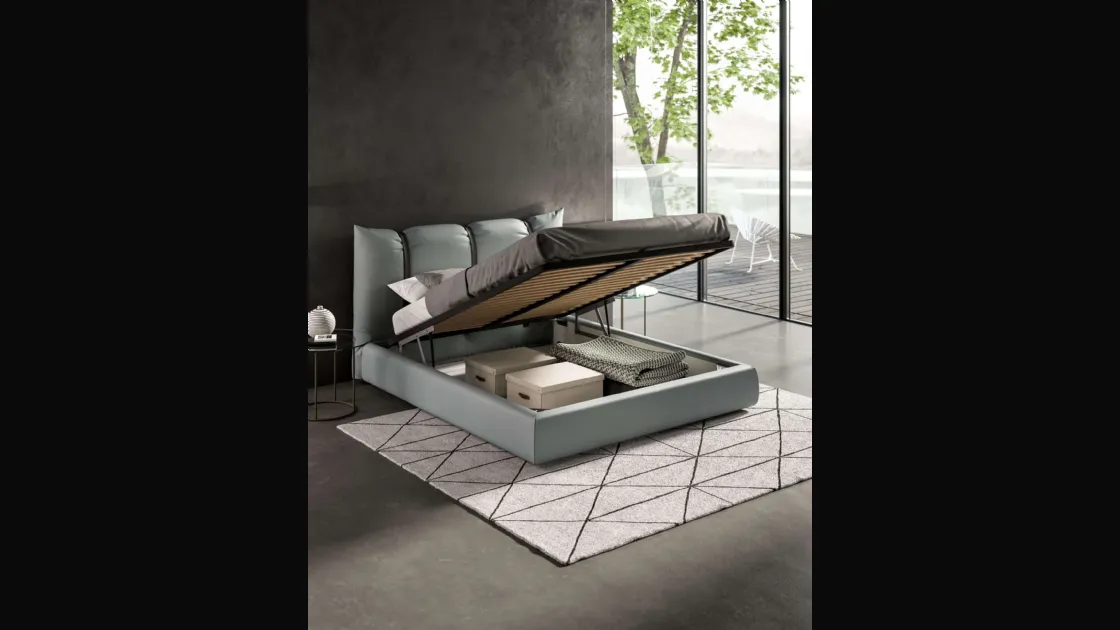 Letto con box contenitore Confit di Ozzio