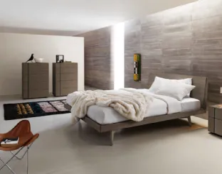Letto Febo 1|0 in legno con testiera di Sangiacomo