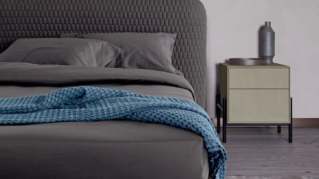 Letto in tessuto imbottito Hari di Dall'Agnese