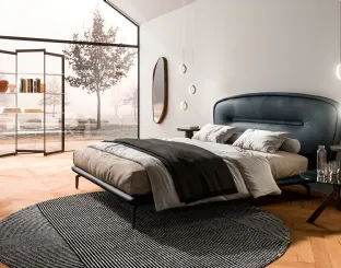 Letto in pelle Romance di Ozzio