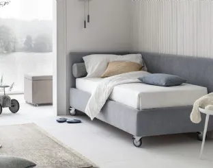 Day Bed Singolo in tessuto con contenitore  Joy Essenziale di V&Nice