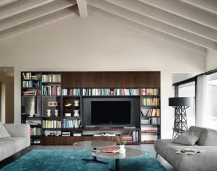 Libreria con vano porta TV Modo M6C61 di Sangiacomo