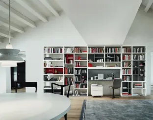Libreria Modo M6C89 in laccato opaco di Sangiacomo