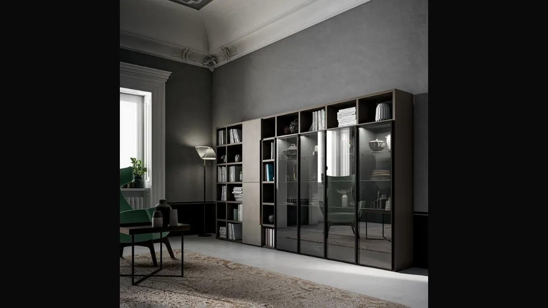 Libreria Speed Up con vetrinette di Dall'Agnese