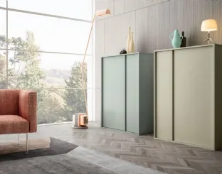 Madia alta Living 02 in laccato opaco di Arredo3