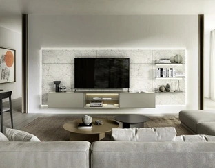 Parete Attrezzata Domino Boiserie 05 di Sangiacomo