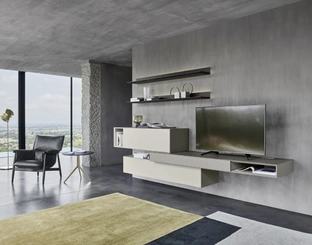 Parete Attrezzata sospesa Domino 04 di Sangiacomo