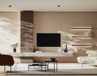 Parete Attrezzata Slim Grigio Perla di Dall'Agnese