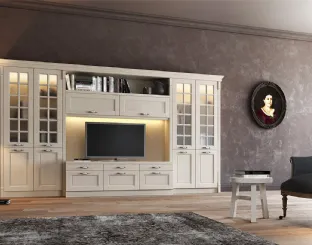 Parete Attrezzata in legno di Frassino Virginia II di Arredo3