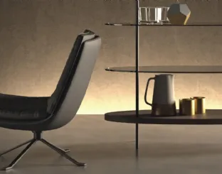 Poltroncina in pelle Kelly di Doimo Salotti