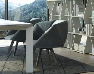 Poltroncina di design in tessuto Jessica di Doimo Salotti