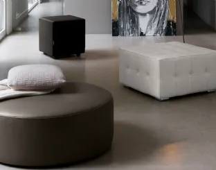 Pouf Tondo Dry Cubo di Dall'Agnese
