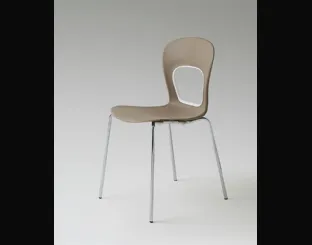 Sedia Blog in tecnopolimero con gambe in metallo di La Primavera
