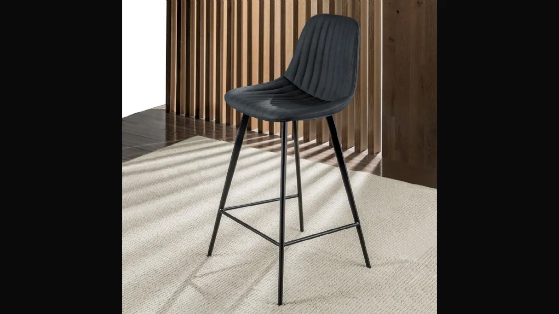 Sgabello Cinquecento Stool 4 gambe 80 di La Seggiola