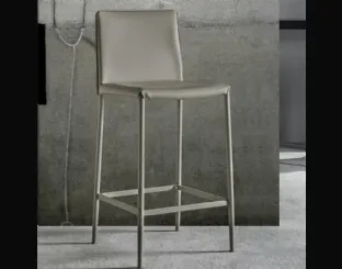 Sgabello Vanity Stool in similcuoio pvc di La Seggiola