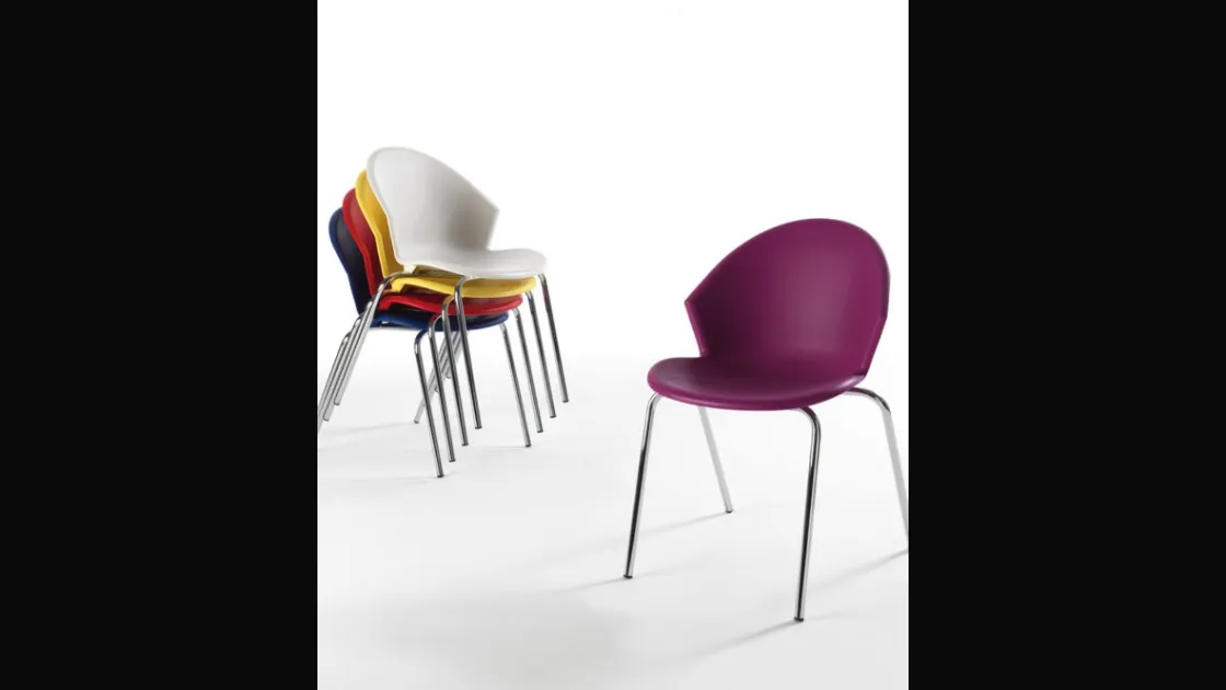 Sedia impilabile di design in palstica Led Chair di La Seggiola