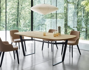 Sedia Eva in ecopelle con Braccioli di Sangiacomo