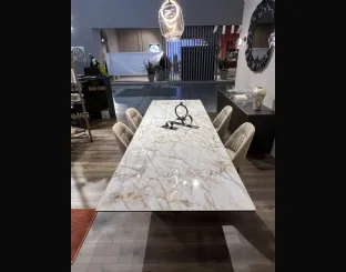 Tavolo allungabile in ceramica Axel di Ozzio