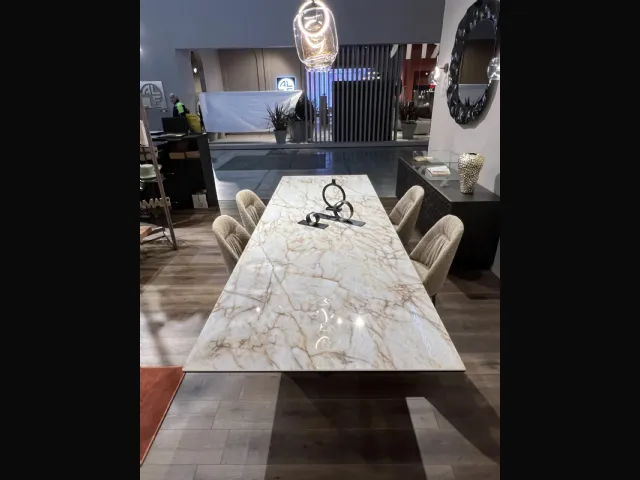 Tavolo allungabile in ceramica Axel di Ozzio