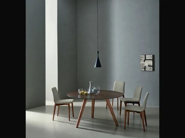 Tavolo Bistrot in ceramica Ossido Bruno di Sangiacomo