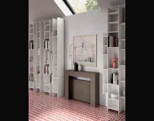 Consolle allungabile in legno Minux aperta di Ozzio