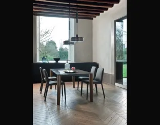Tavolo Desco in Ceramica Nero Greco di Sangiacomo