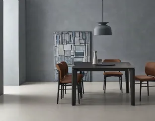 Tavolo Desco in Rovere Carbone di Sangiacomo