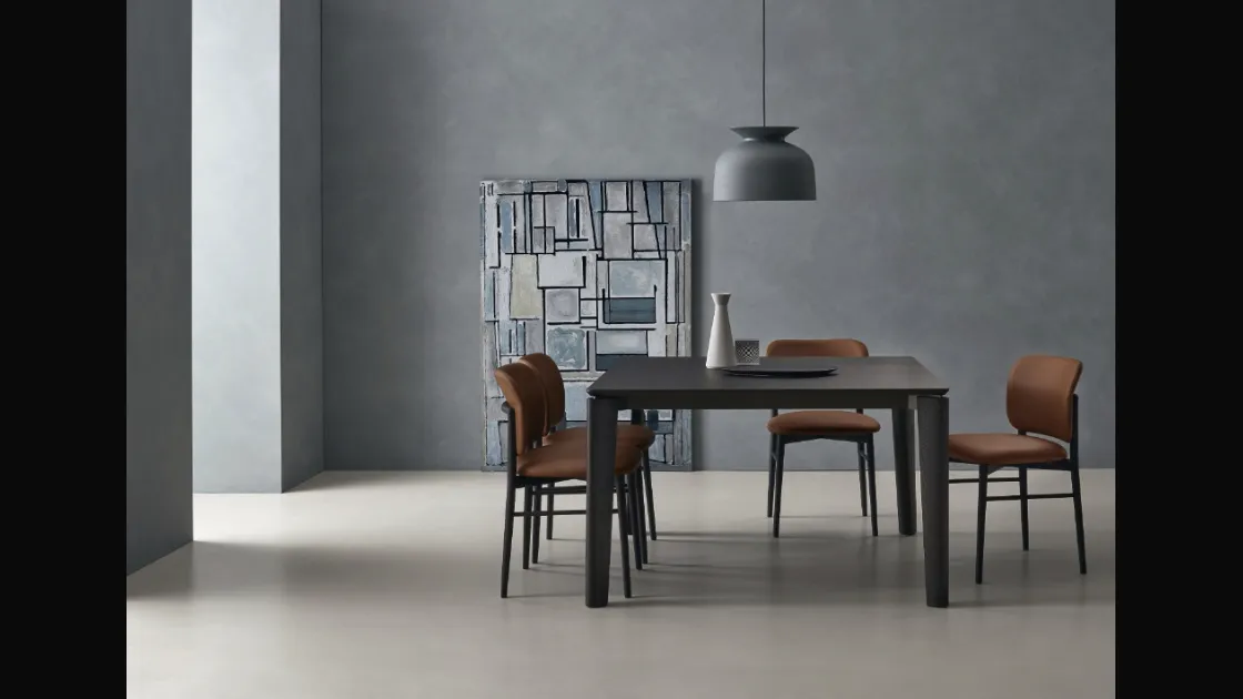 Tavolo Desco in Rovere Carbone di Sangiacomo