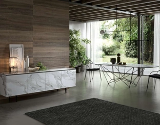 Tavolo Fil8 Fisso in Ceramica di Ozzio