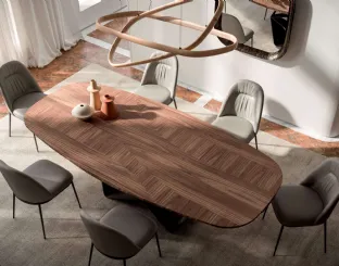 Tavolo Gem in legno di Ozzio