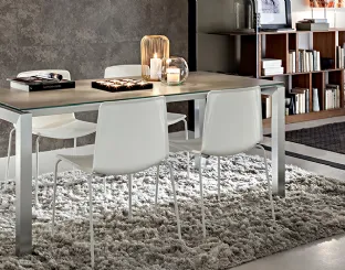 Tavolo moderno allungabile in laminato Luca di La Primavera