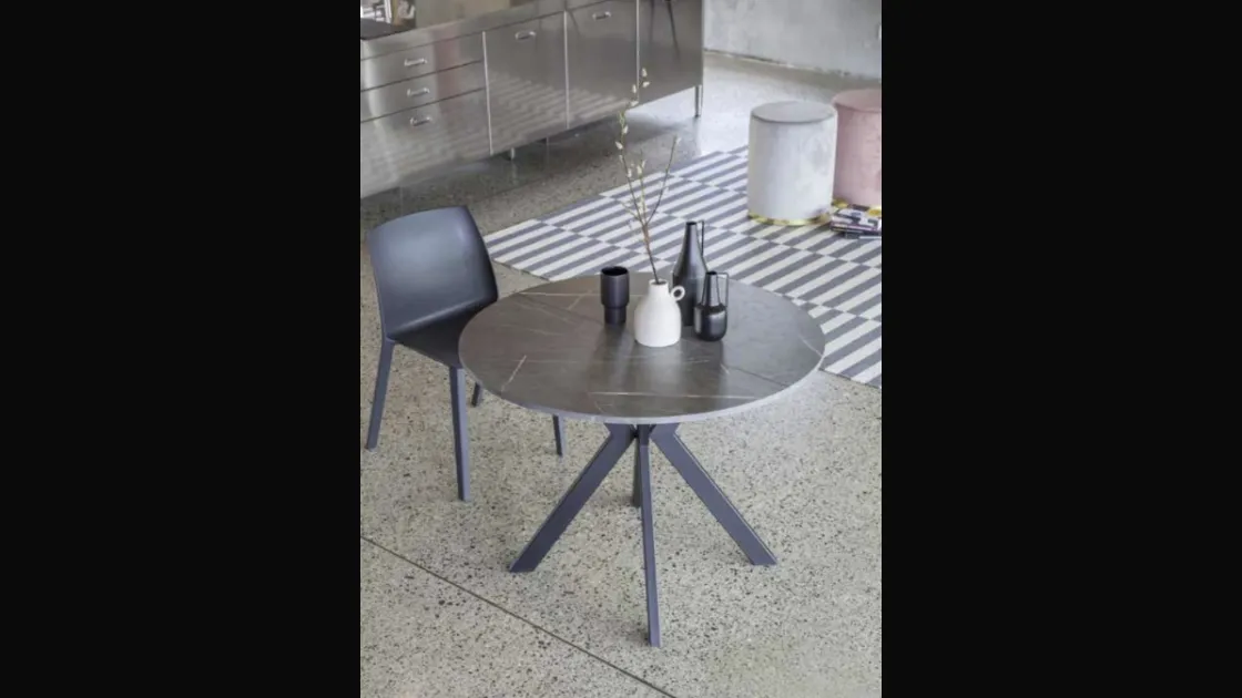 Tavolo rotondo allungabile Micro Round di La Seggiola