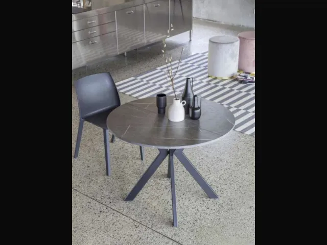 Tavolo rotondo allungabile Micro Round di La Seggiola