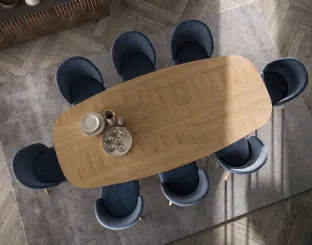 Tavolo fisso in legno Random di Ozzio