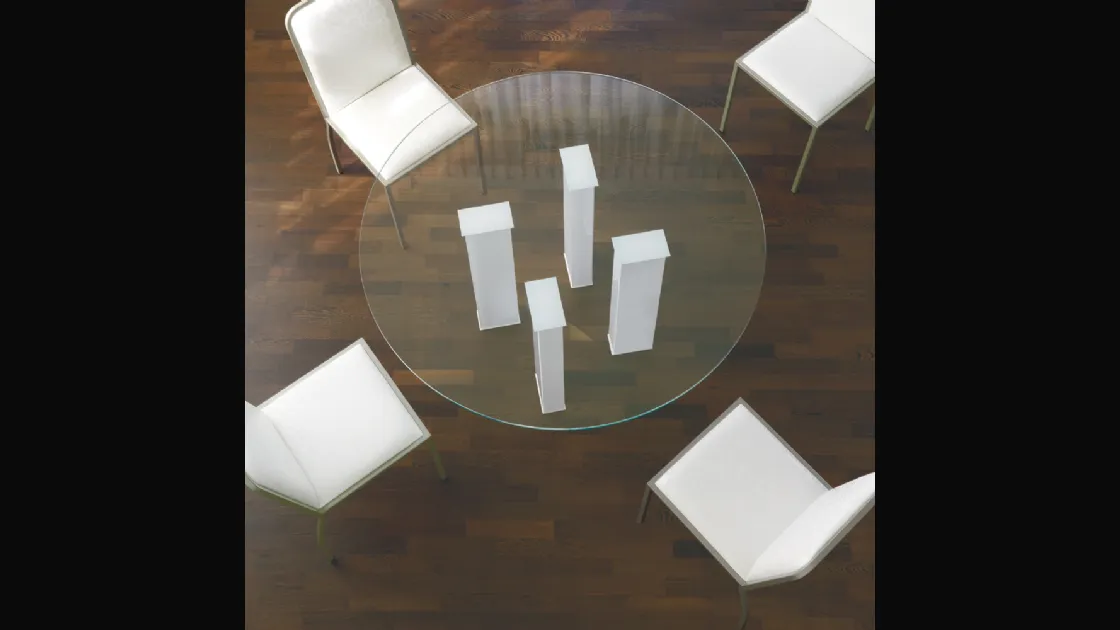 Tavolo rotondo di design fisso Romolo di Ponti Terenghi