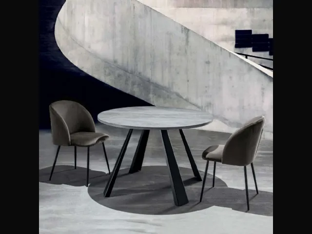 Tavolo con piano rotondo Saturn-ONE di La Seggiola
