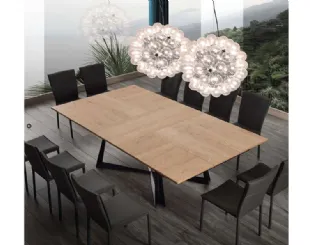 Tavolo di design allungabile in legno Tetris di La Seggiola