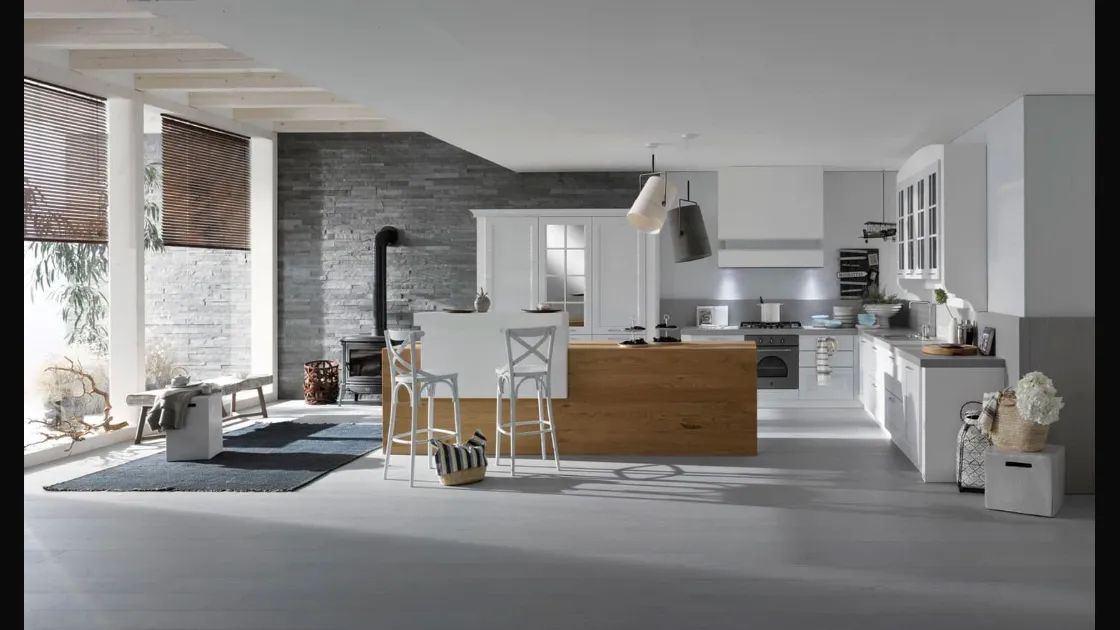 Cucina Classica Asolo con isola di Dibiesse