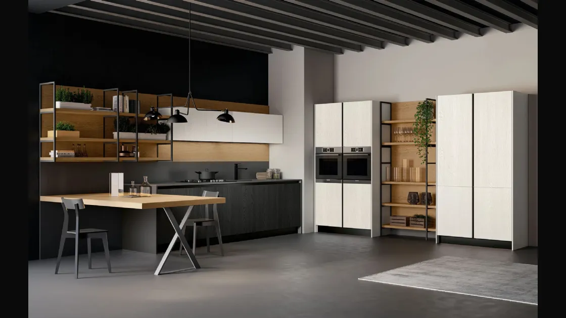 Cucina Moderna Asia 02 lineare Arredo3