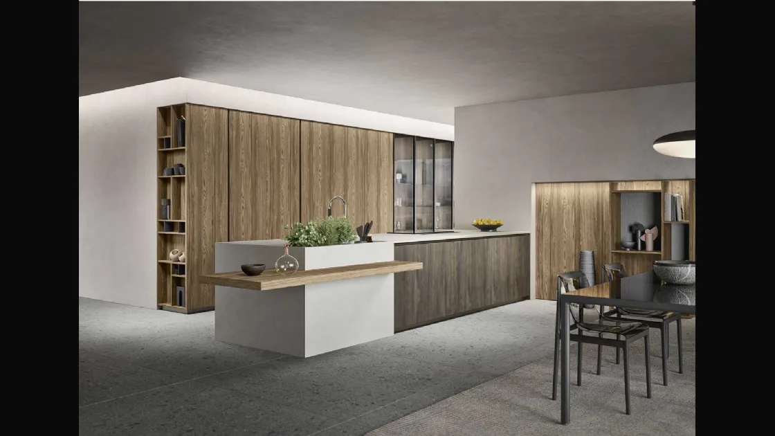 Cucina Moderna Emporio Gola con penisola di Dibiesse