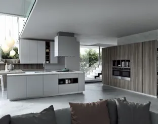 Cucina Moderna lineare Play Lab 02 in melaminico e laminato di Dibiesse