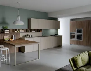 Cucina Moderna lineare Play Lab 03 in melaminico e laminato di Dibiesse