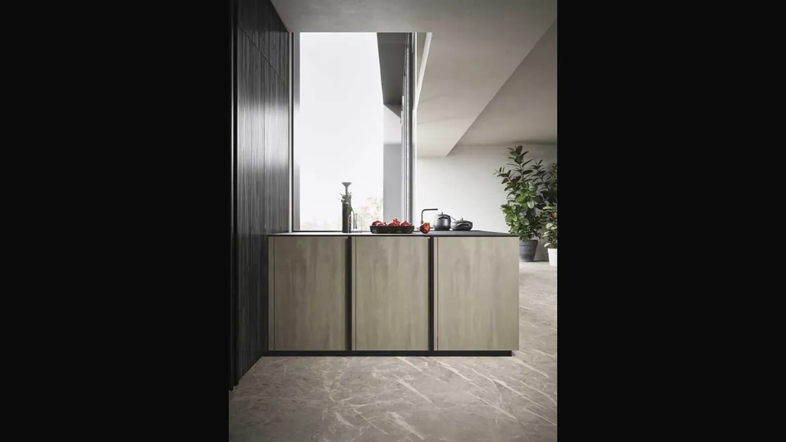 Cucina Moderna Riga con penisola di Dibiesse