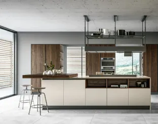 Cucina Moderna con isola Round 01 di Arredo3