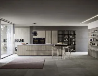 Cucina Moderna con penisola Spring Gola 01 in melaminico di Dibiesse