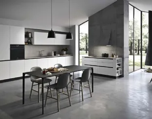 Cucina Moderna lineare Spring Job 03 in melaminico di Dibiesse