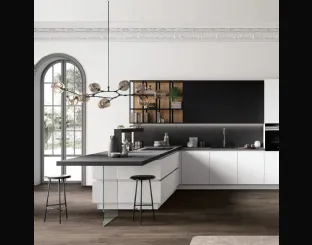 Cucina Moderna Time 07 con penisola di Arredo3